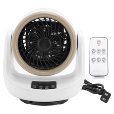 IN 데스크탑 히터 온도 조절 회전 기능 리모컨 가정 사무실용 전기 난방기, 하얀색, 옵션 1