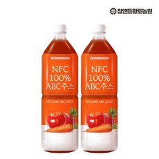 ABC주스 해독주스 디톡스 NFC 착즙 ABC쥬스 터키산 사과 비트 당근 함유, 1L, 2개