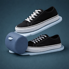 하스몰 마카롱 공간활용 신발 정리 슈즈랙 거치대, 파스텔블루, 6개