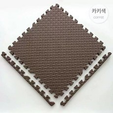 어린이집 층간소음 방지매트 퍼즐매트-하얀색 / 60x60x2.0cm 6장, 1개, 커피브라운