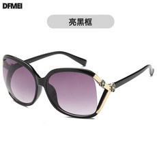 DFMEI 新品無框切邊方形太陽鏡女 韓版網紅圓臉素顏墨鏡漸變片潮1