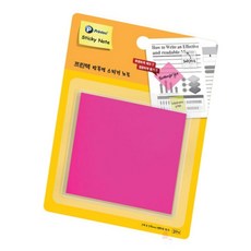 퐁치셀 반투명 형광핑크 할일메모지
