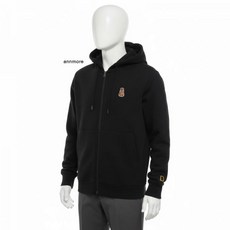 내셔널지오그래픽 N253UFT910 동물 와펜 후드 집업 블랙