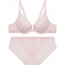 게스언더웨어 하트레이스 로고 밴드브라(와이어)햄팬티세트GD221
