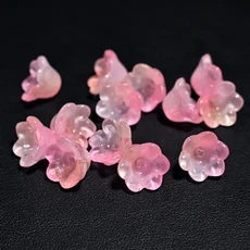 150Pcs 아크릴 그라디언트 은방울꽃 꽃 12MM Bellflower 루즈 비즈 DIY 목걸이 쥬얼리 바느질 Diy Charm 만, 07 10color 150pcs
