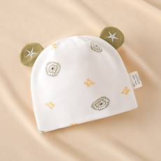 嬰兒帽子春秋款0-3個月嬰幼兒寶寶純棉新生兒夏季胎帽囟門帽