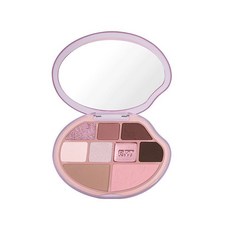 PINKCAT 羅小曼眼影綜合盤，高光修容打底全能新手必備，腮紅眼影一體面部彩妝盤, T01遺落山櫻（適合偏白皮！）, 1個