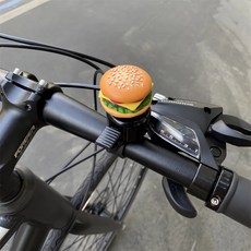 造型自行車鈴鐺 單車裝飾配件, 1個, 漢堡, 橙色