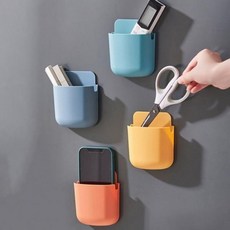 리모컨 거치대 정리함 부착형 벽걸이 수납 포켓hez8+1AkF, 1개