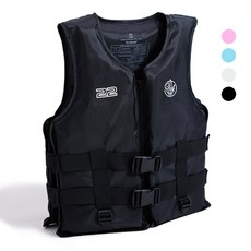 SUB22 구명조끼 베스트 부력보조복 나일론 옥스포드, 블랙