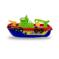 모형 보트 다이캐스트 장난감 전동 해적선 바닷가 수영장 해변, 기본구성, 1개, 전동 소방선