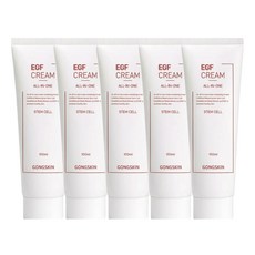 공스킨 저자극 주름개선 탄력증진 줄기세포 EGF 올인원 크림, 5개, 100ml