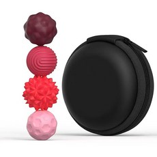 실리콘 자석 볼 성인 스트레스 해소 장난감 마그네틱 공, 행운 빨강 4+수납 상자