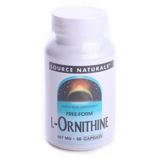 SOURCE NATURALS 左旋鳥胺酸氨基酸補充劑 667mg, 50 件, 1罐