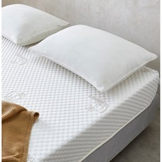 탄력쿠션 캐시미어원단 아이보리 더블 매트리스(135cm) 고등학생 1인용 SS