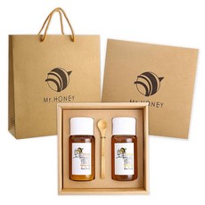 Mr.HONEY 蜂蜜先生雙響禮盒(700gX2入)-純蜂蜜(龍眼蜜/紅柴蜜/荔枝蜜/野花蜜), 1個, 紅柴蜂蜜700g+荔枝蜂蜜700g