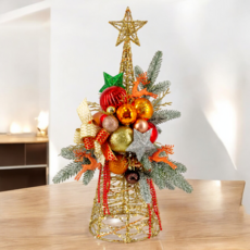 裝飾燈大師 45cm鐵線聖誕樹 - 台灣手做精緻盒裝, D款日式風格