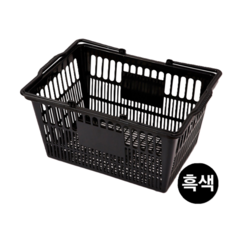 쇼핑바구니 마트바구니 플라스틱 장바구니-(회색)(대), 회색, 1개