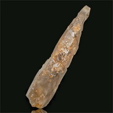 兔毛水晶 雷射激光蝕刻 稀有精品 古老能量 白色鵝黃色絨毛 116X26 24mm, 1個