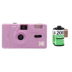 코닥 토이카메라 M35 + 후지 필름 C200, 1세트, M35(purple)