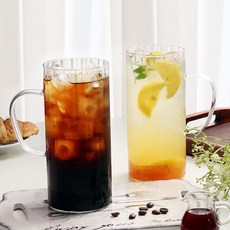 스텔라 대용량 내열유리 머그컵 750ml, 2개, 투명 2개, 투명
