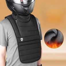 겨울 바람막이 탈착식 가슴 오토바이 목 방풍 패딩 보온 워머, 패딩 가슴 보호대