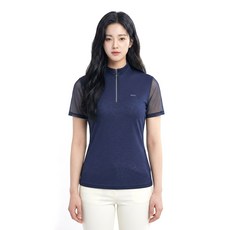 콜핑 여성 하이쿨 흡습속건 통기성 등산 반팔 반집업 티셔츠 2242TK893W