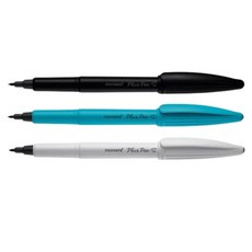 모나미 플러스펜 S 캘리그라피펜 클립펜, 하늘바디(595003)