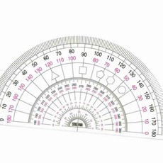 헤이지 각도기 반원 15CM 1.7T 각도측정자