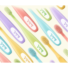 닥터스 3단계(5세~11세) 네임칫솔 유아 어린이 어린이집 유치원, 10개, 1세트, 3단계_6_동물친구