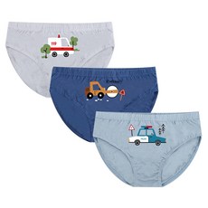 카포포 국산 유아동 남아 삼각팬티 3종 자동차