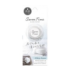 CARALL Savon Time 冷氣孔消臭芳香 車用香氛 空氣淨化 持久清新, 1個, 純白浴皂