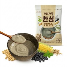 이종숙 고단백 영양죽 40g 30팩 검은콩 병아리콩 아침간편식 단백질쉐이크, 30개