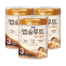 앱솔루트 엄마가 만든 프리미엄 명작 분유 3단계, 800g, 3개 출산/유아동/분유/어린이식품 반품 최저가 57,660원