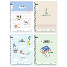 넓은칸 학습용 영어 노트 A 10매 학습지 문제집 영어학습
