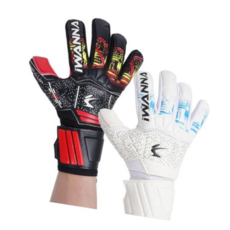 골키퍼장갑 IW 손가락 꺾임 방지 골키퍼 장갑 축구, 블랙
