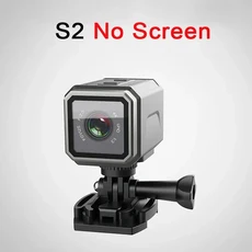 울트라 HD 4K 휴대용 카메라 핫스팟 와이파이 흔들림 방지 기능 탑재 야외 스포츠 미니 화면 포함 오토, 03 No Card, 02 S2 No Screen