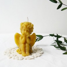 니모르 Honey Bees Candle 아기천사 밀랍초, 1개
