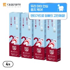 대웅제약 덴티가드랩 키즈 치약, 80g, 4개