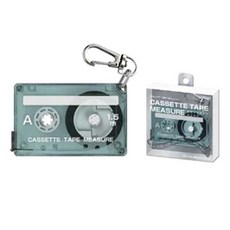 선스타 카세트 테이프 키링 줄자 1.5m 휴대용 악세사리, 1개, 빈티지 블루