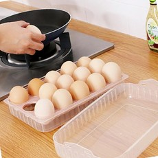 계란보관함 냉장고 반투명 달걀보관함 달걀 정리 보관함 깔끔한, 1개, 상세페이지 참조