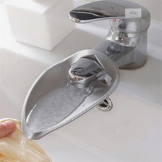 세면대 수도꼭지 연장탭 수전 연장 물튐방지 아동 유아 손씻기, 그레이, 1개