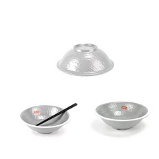 멜라민 업소용 덮밥 보리밥 비빔밥 그릇 24x7.7cm 투톤심플형 다용도, 1개