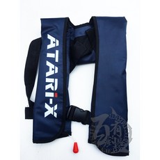 ATARI-X 充氣式救生衣 黑色/青色, 青色