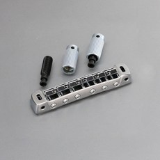 Gotoh Tune-O-Matic 琴橋 黃銅 鎖定弦鞍 頂級吉他琴橋 M8, 510FB-C 銀色, 1個