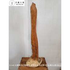 【十木工坊】台灣檜木紅檜瘤柱 黃檜底座-抹水照-長36 寬30 高108cm-N-A46, 1個