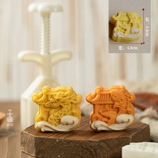 龍形綠豆糕鳳梨酥模具, 1個, (E100)50克躍龍門(1桶2花片)