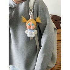 팝마트 크라이베이비 토끼 셔츠 스카프 세트 인형옷 인형 제외 휴가 일기 시리즈, 토끼 셔츠+스카프 세트-인형 제외, 1세대와 2세대는 보편적입니다