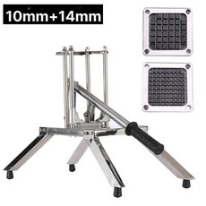 깍뚝썰기 채칼 감자 스틱 채썰기 당근 커터 만능 다기능 도구 채소 사각, 1개, F. 10mm 14mm