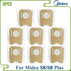 Midea S8+ Plus 클리엔 CLIEN T24 ThinkAir RV50 Pro 교체 부품 액세서리 메인 사이드 브러시 필터 먼지, 01 8PCS